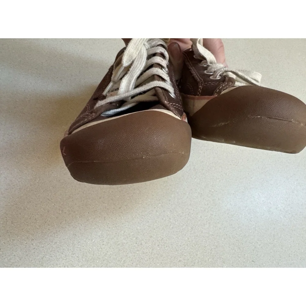Keen Coronado Hiking Shoe Kids Size 5 Women 6.5 23cm Brown Leather Sneakers